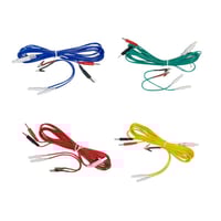 Cabo regular de 2m, com conector e casal banana para APSe4 (Cores: amarelo, verde, vermelho e azul)